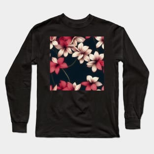 Beautiful Floral pattern, model 9 Long Sleeve T-Shirt